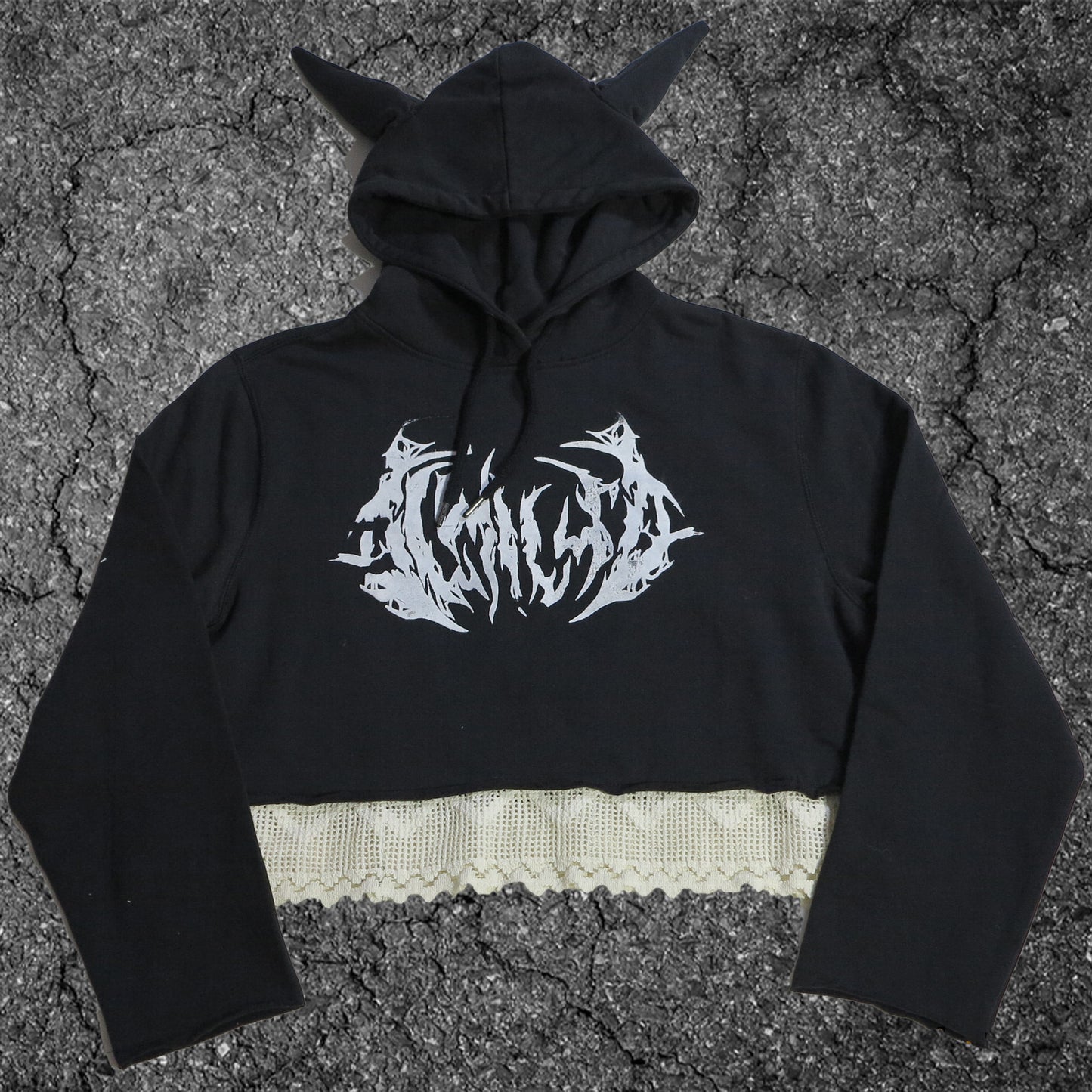 CROPPED HORN HOODIE!